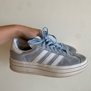 adidas Light Blue and White Women's Sneakers